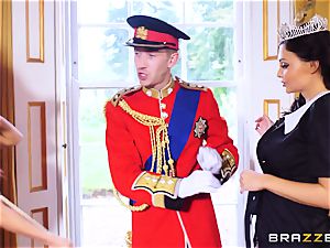 Right royal threeway with Aletta Ocean and Madison Ivy