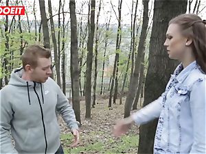 LETSDOEIT - super hot teen Gets penalized For pissing Outside