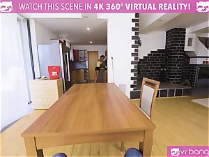VR porn - fantastic nubile housekeeper plumb for money