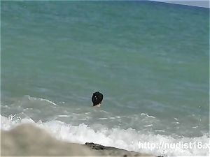 nudist beach video fantastic taut bi-otches